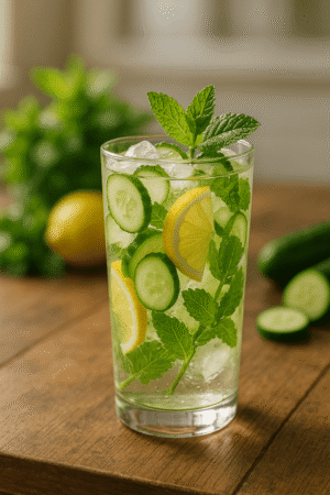 شربت عرق نعنا خیار لیمو