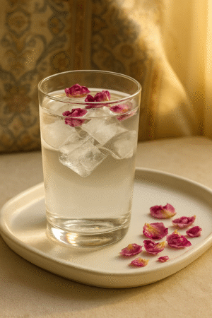 شربت بیدمشک و گلاب معطر